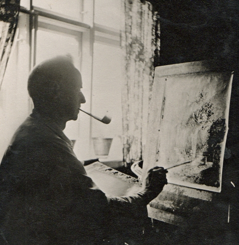 Valdemar Albertsen maler. Jernevej 46, Esbjerg. 1930.